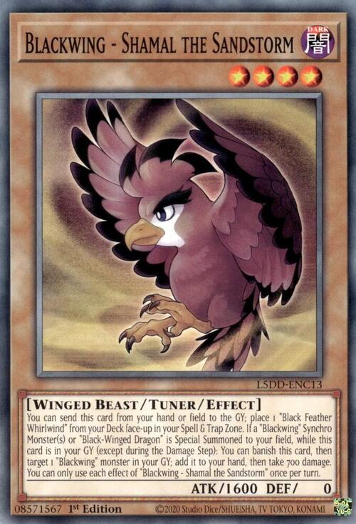Blackwing - Shamal the Sandstorm Card Front