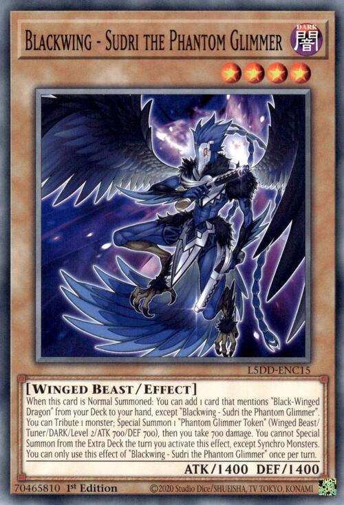 Blackwing - Sudri the Phantom Glimmer Card Front