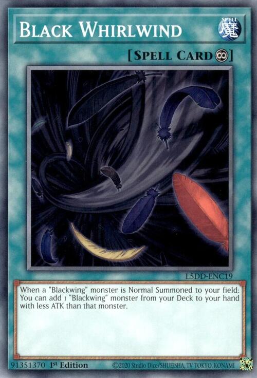 Black Whirlwind Card Front