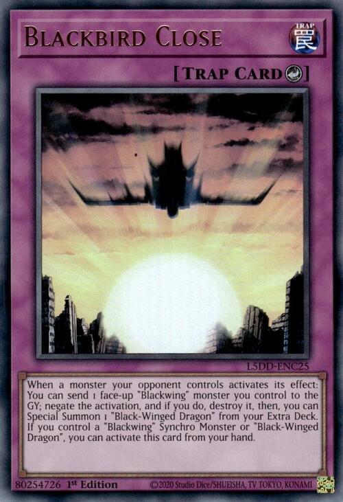 Blackbird Close Card Front