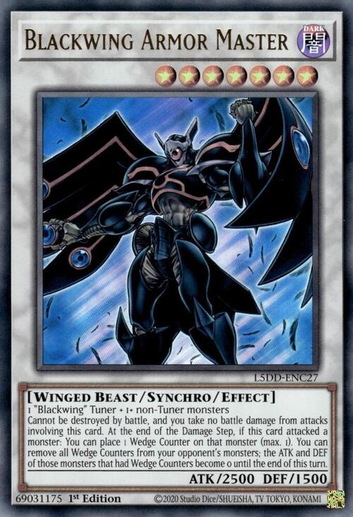 Blackwing Armor Master Card Front