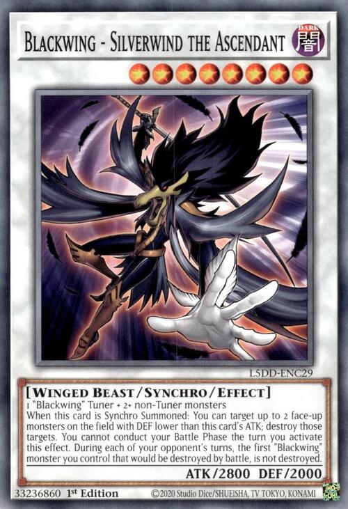 Blackwing - Silverwind the Ascendant Card Front