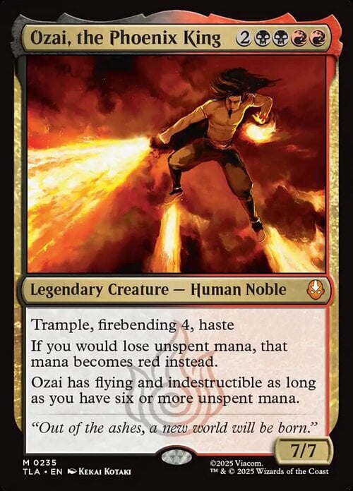 Ozai, the Phoenix King Card Front