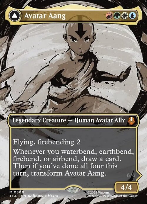 Avatar Aang // Aang, Master of Elements Card Front