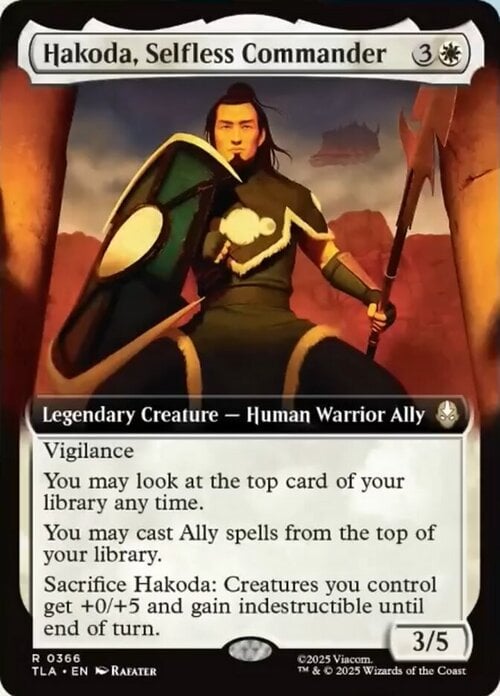 Hakoda, Selfless Commander Card Front
