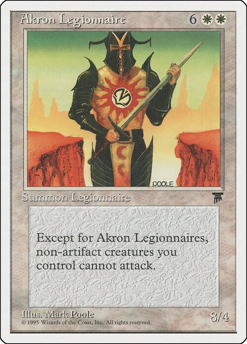 Akron Legionnaire Card Front