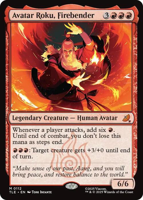 Avatar Roku, Firebender Card Front