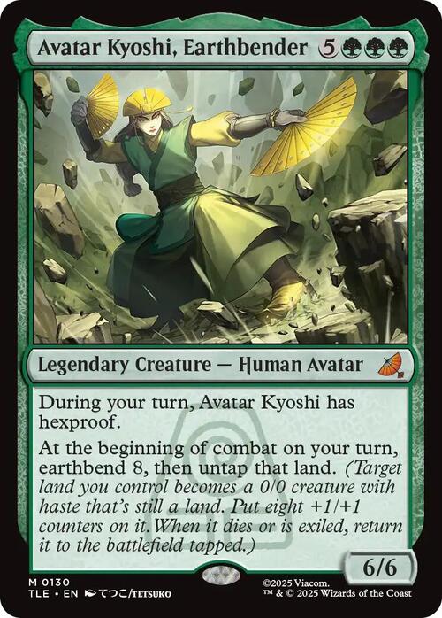 Avatar Kyoshi, Earthbender Card Front