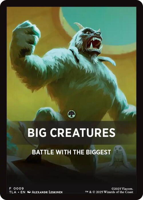 Theme Card: Big Creatures Card Front