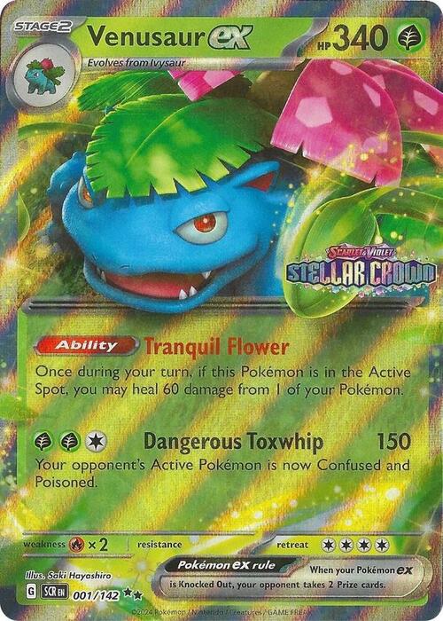 Venusaur EX Card Front