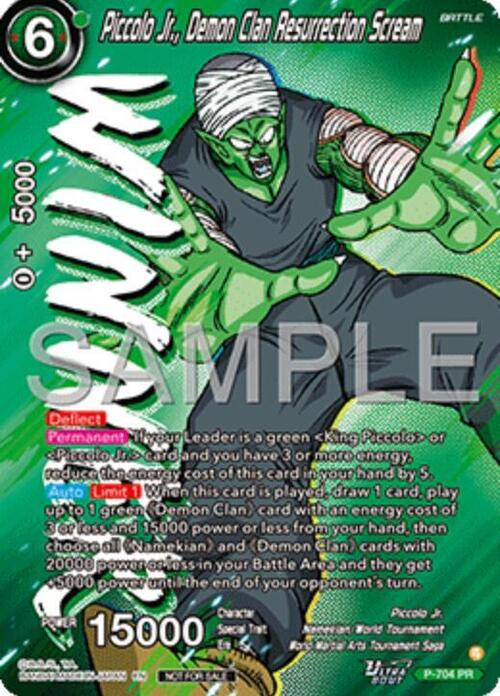 Piccolo Jr., Demon Clan Resurrection Scream Card Front