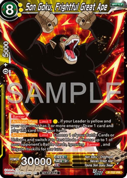 Son Goku, Frightful Great Ape Card Front