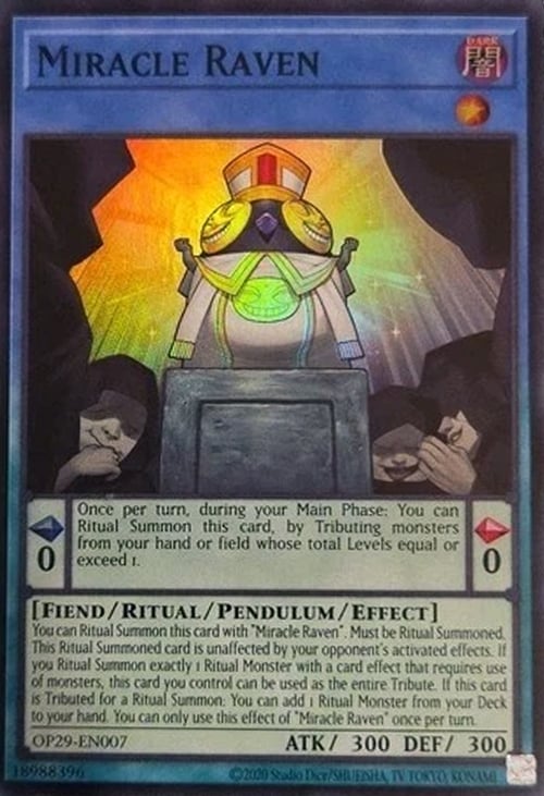 Miracle Raven Card Front