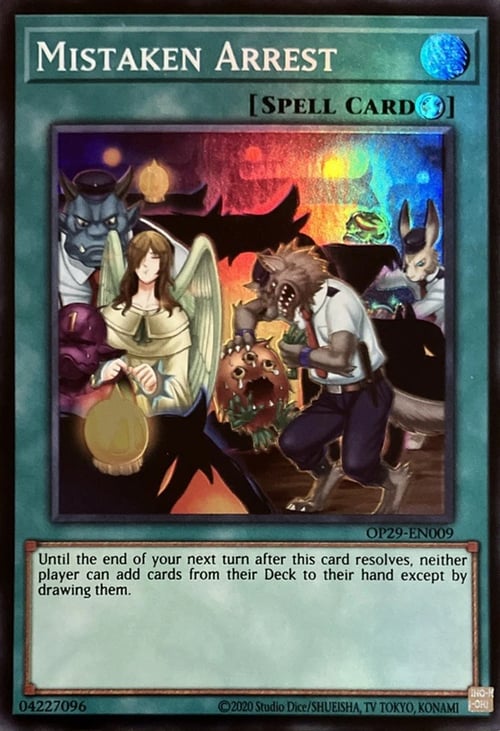 Arrestato per Sbaglio Card Front