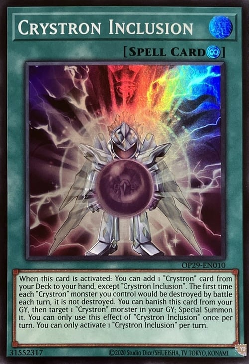 Inclusione Crystron Card Front