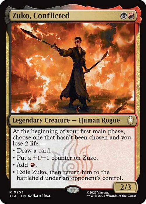 Zuko, Conflicted Card Front