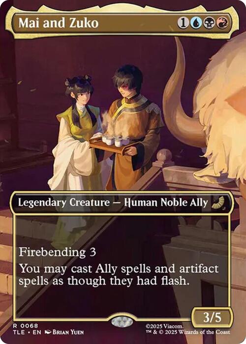 Mai and Zuko Card Front