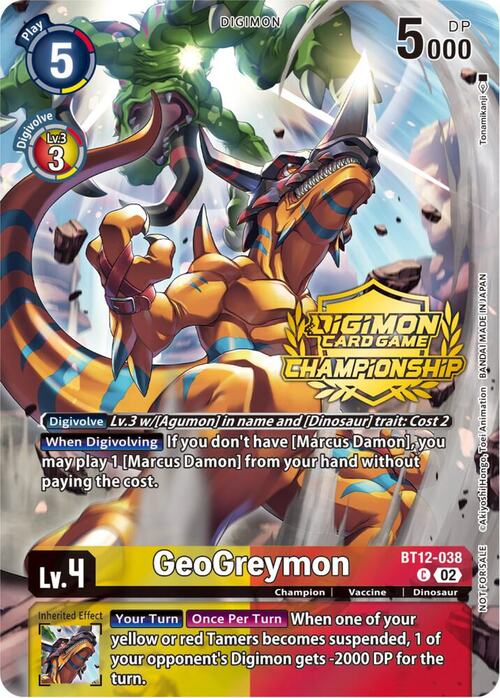 GeoGreymon Card Front