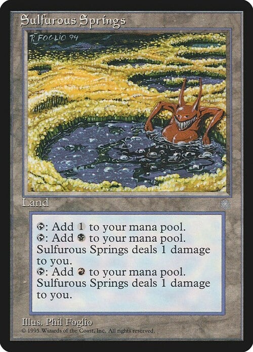 Sulfurous Springs Card Front