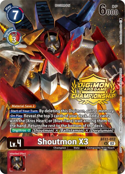 Shoutmon X3 Card Front