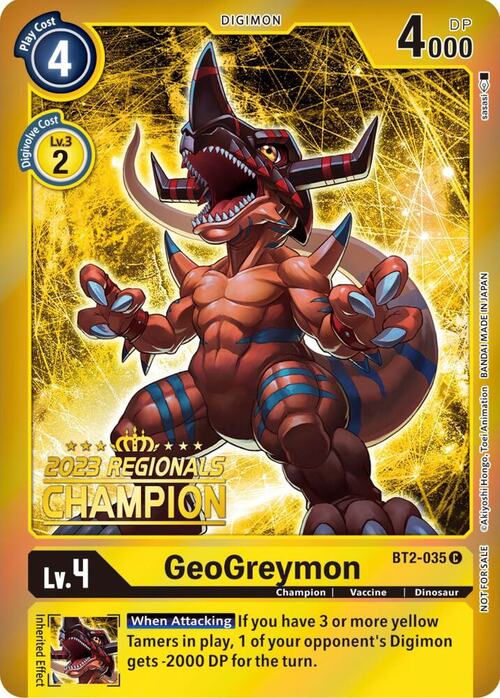 GeoGreymon Card Front