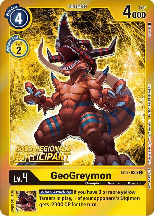 GeoGreymon Card Front