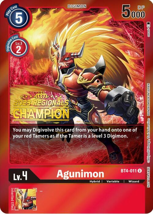 Agunimon Card Front