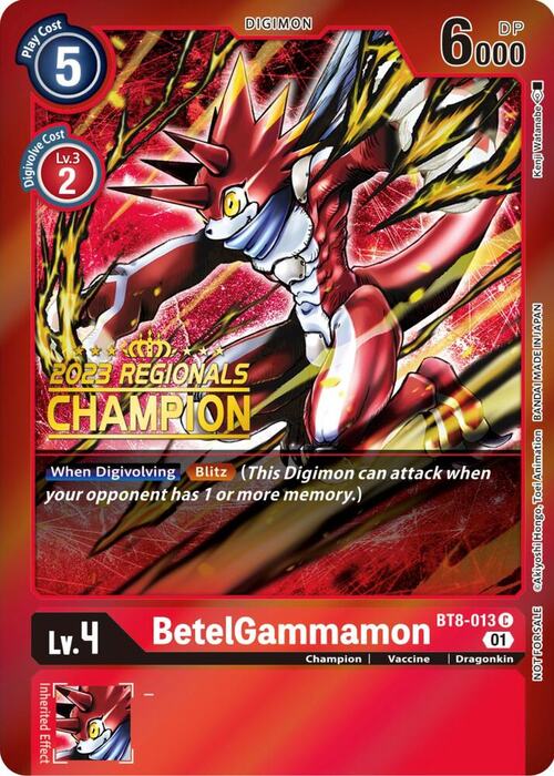 BetelGammamon Card Front