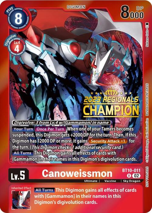 Canoweissmon Card Front