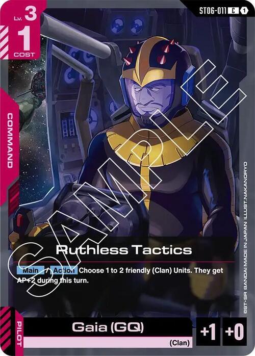 Ruthless Tactics Card Front