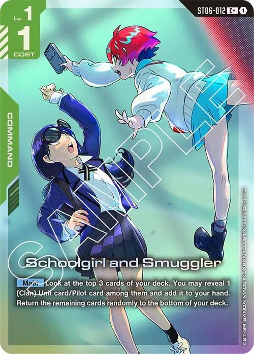 Schoolgirl and Smuggler Card Front