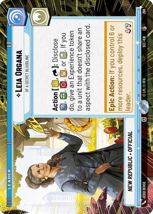 Leia Organa, Legami Di Sangue Reconditi Card Front