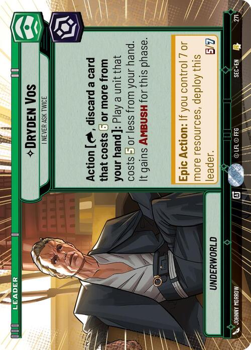 Dryden Vos, Non Chiedo Mai Due Volte Card Front