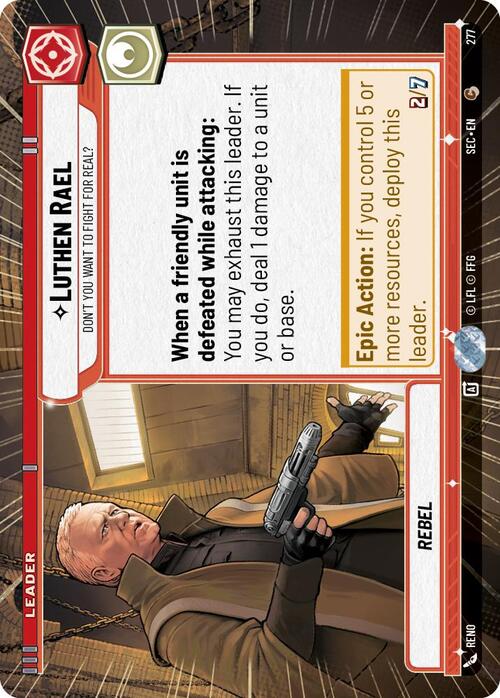 Luthen Rael, Non Vuoi Combattere Realmente? Card Front