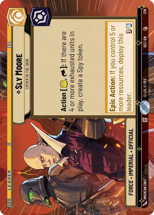 Sly Moore, Calcolatrice Nelle Tenebre Card Front