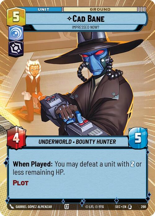 Cad Bane - Impressed Now? Card Front