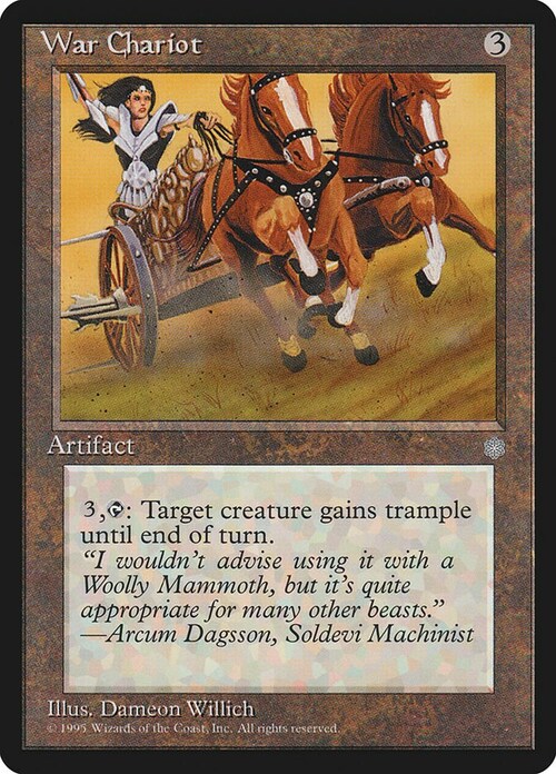 War Chariot Card Front