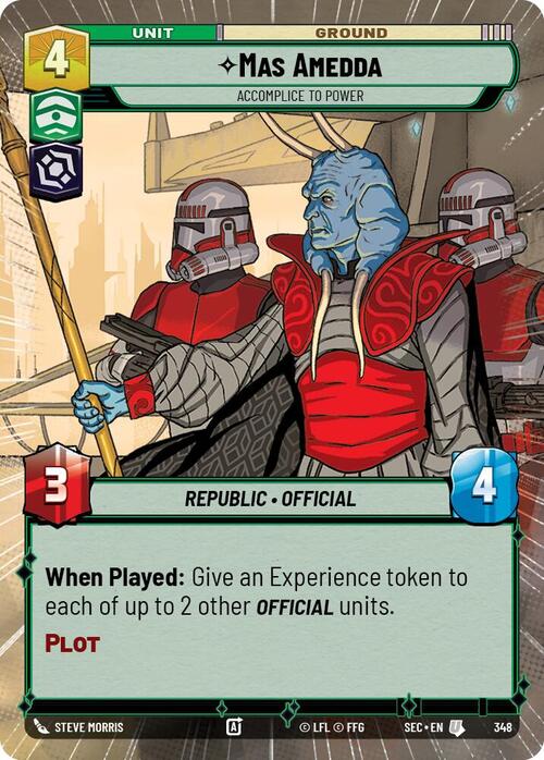 Mas Amedda - Accomplice to Power Card Front