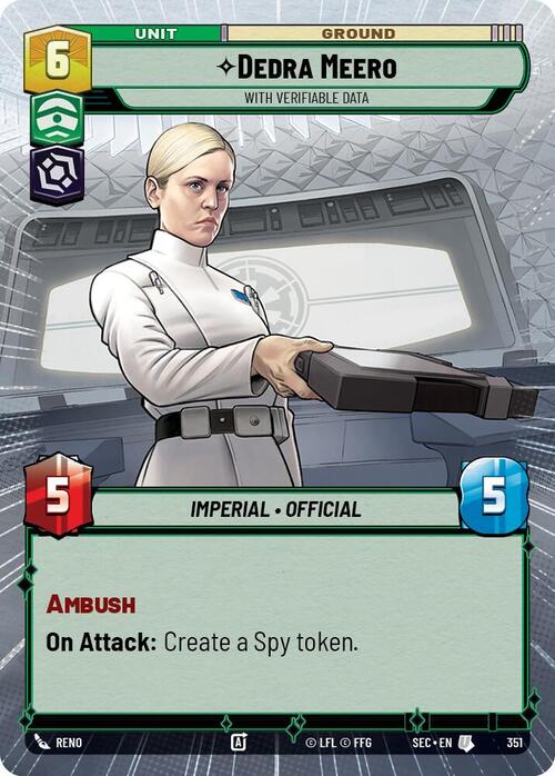 Dedra Meero - With Verifiable Data Card Front