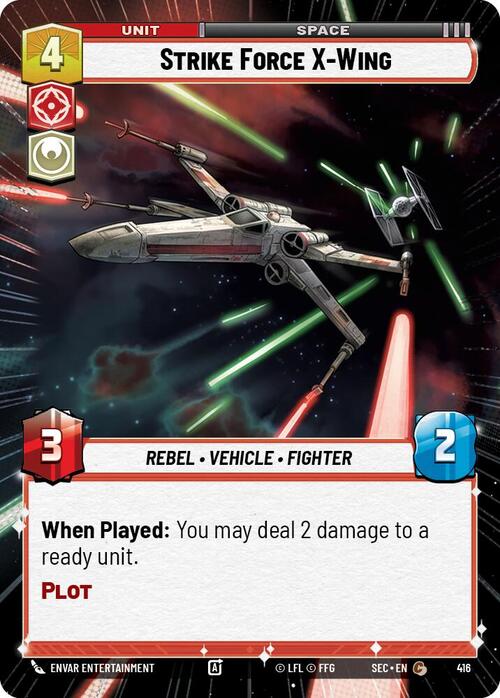 Strike Force X-Wing Card Front