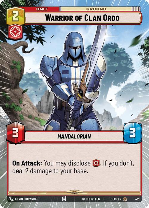 Warrior of Clan Ordo Card Front