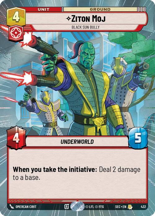 Ziton Moj, Prepotente Del Sole Nero Card Front