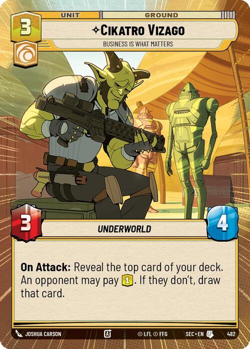 Cikatro Vizago - Business is What Matters Card Front