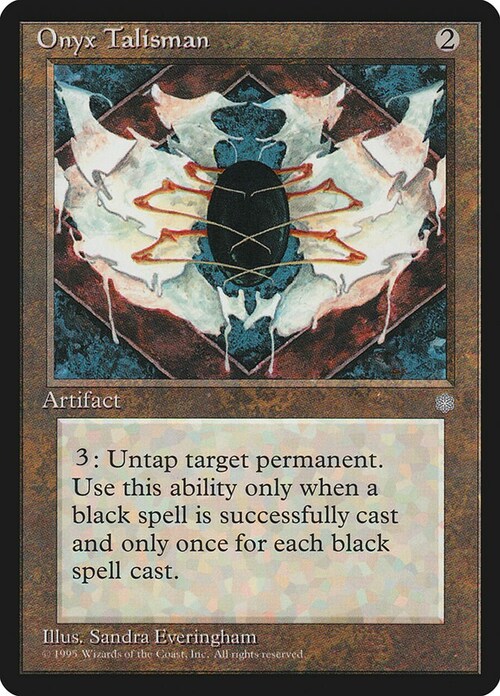 Onyx Talisman Card Front