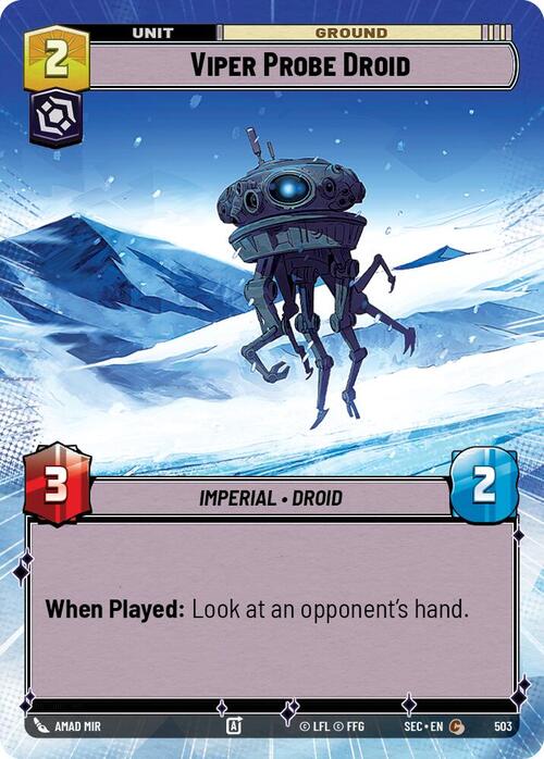 Viper Probe Droid Card Front