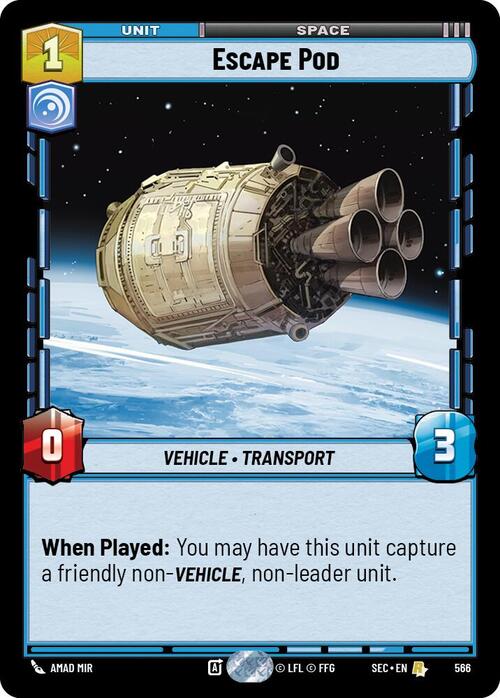 Escape Pod Card Front