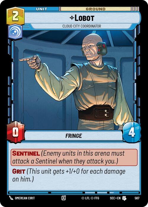 Lobot - Cloud City Coordinator Card Front