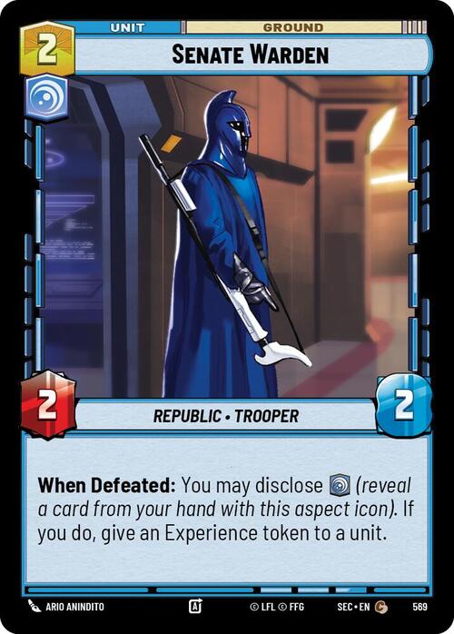Senate Warden Card Front