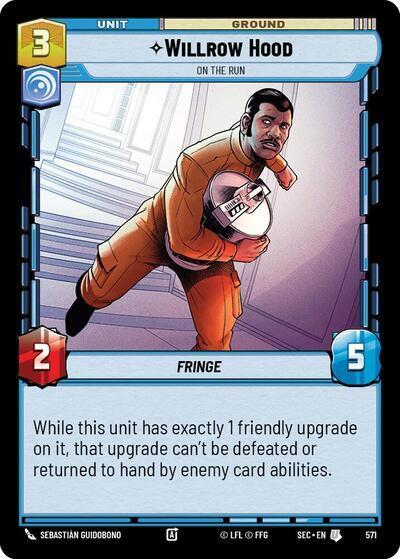 Willrow Hood - On the Run Card Front