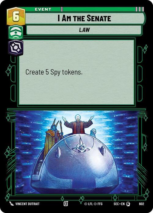 I Am the Senate Card Front